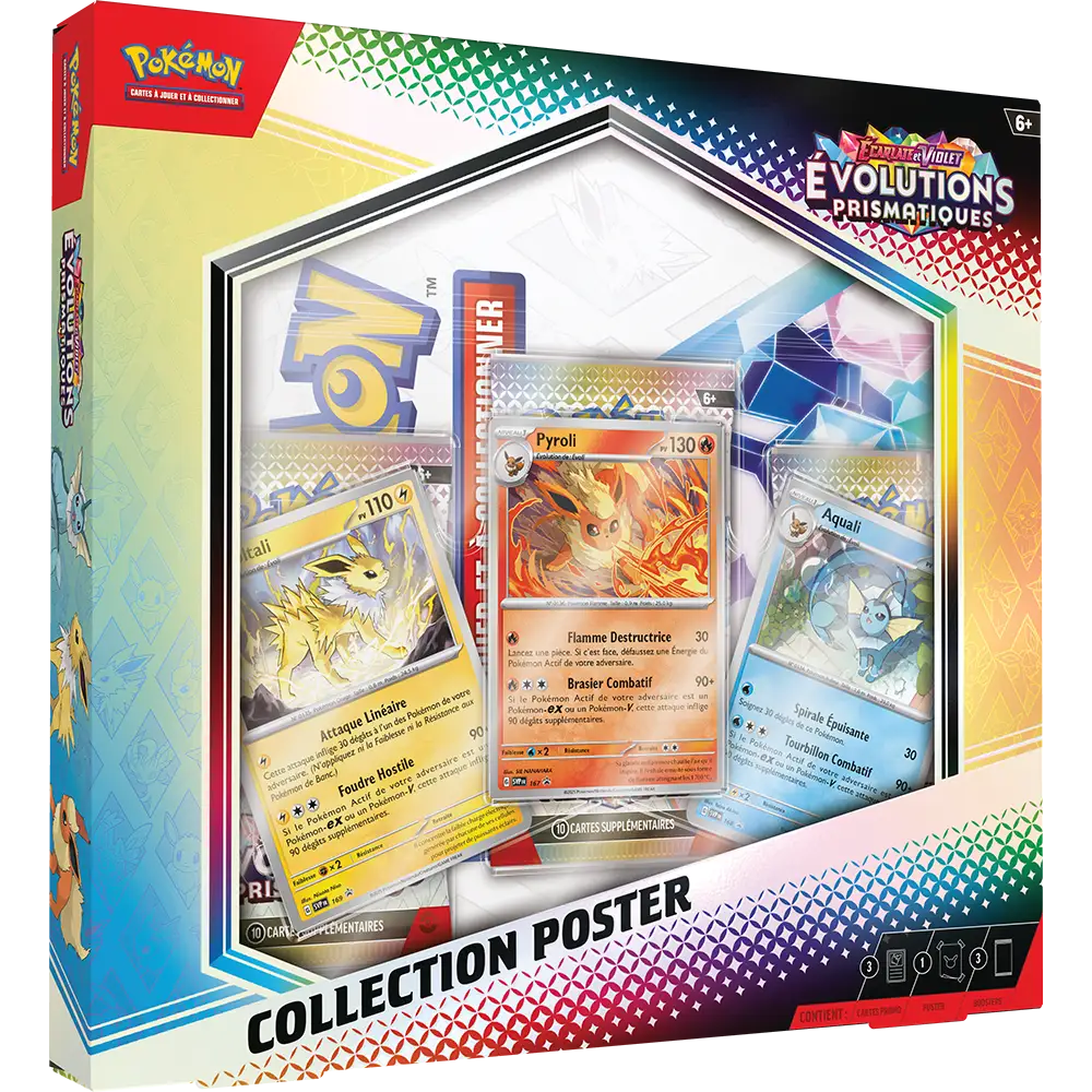 Coffret Pokémon Collection Poster EV8.5 Évolutions Prismatiques FR