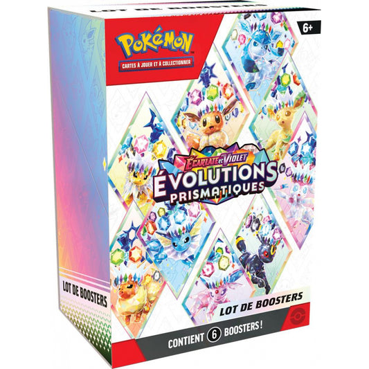 Bundle 6 Boosters Pokémon EV8.5 Évolution Prismatique FR