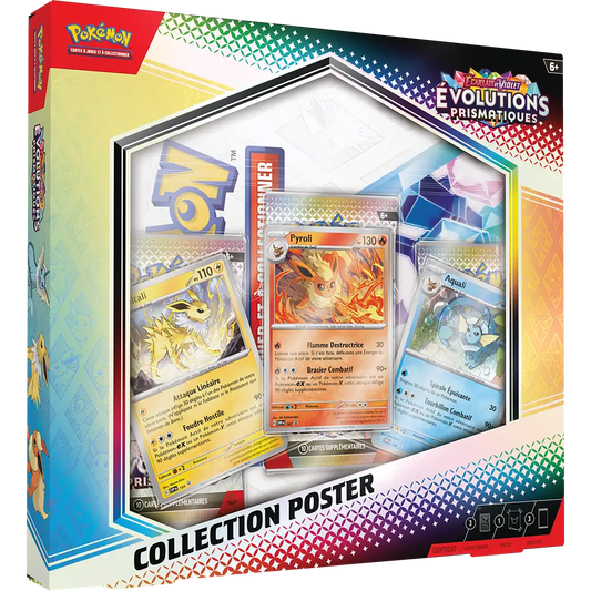 Coffret Pokémon Collection Poster EV8.5 Évolutions Prismatiques FR